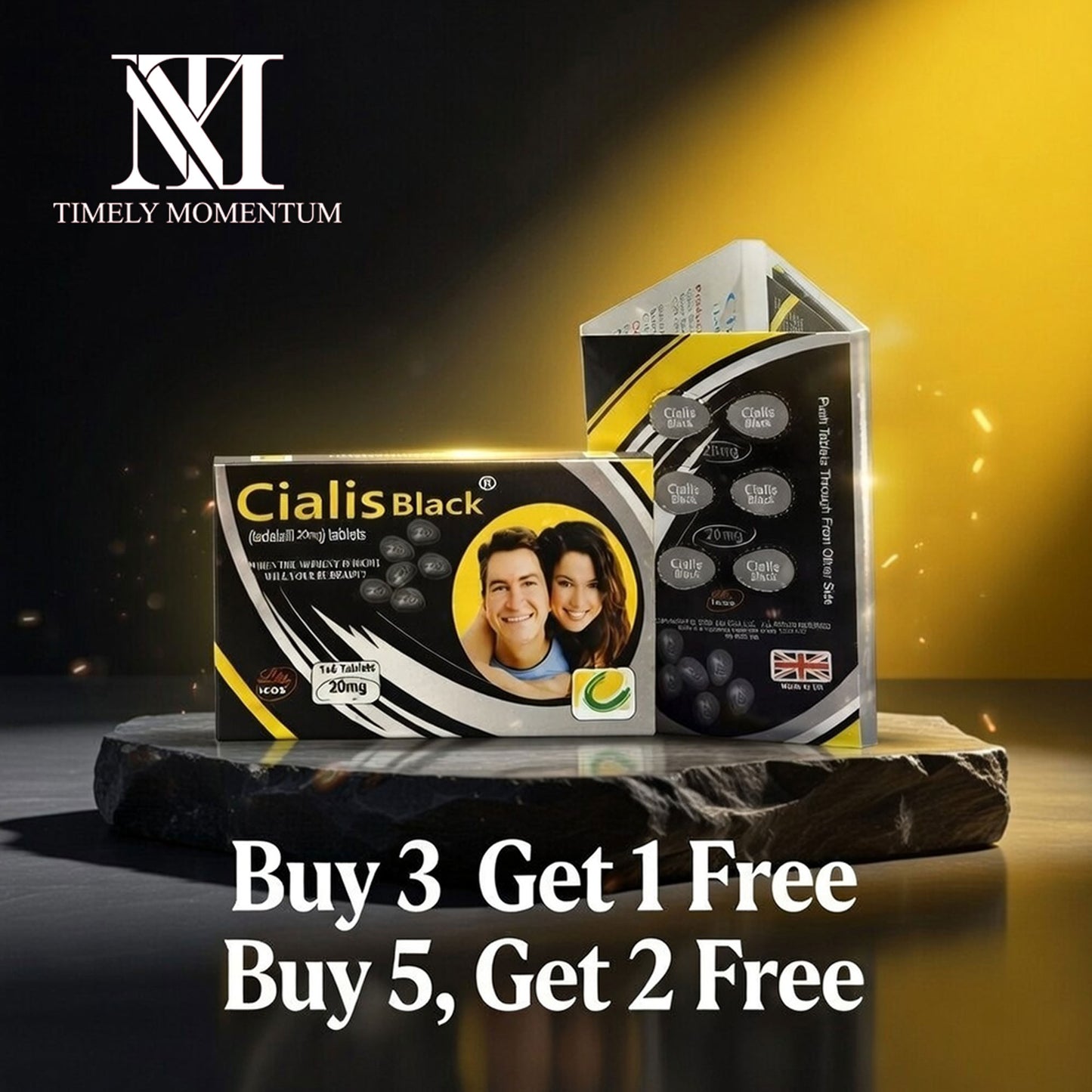 Ci@lis Black 20mg - 6 Tablets in a pack