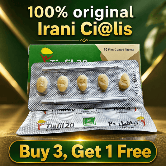 Original Tiafil 20mg (T@da-lafil 20mg) - Irani@n Imported Formula - 10 Tablets
